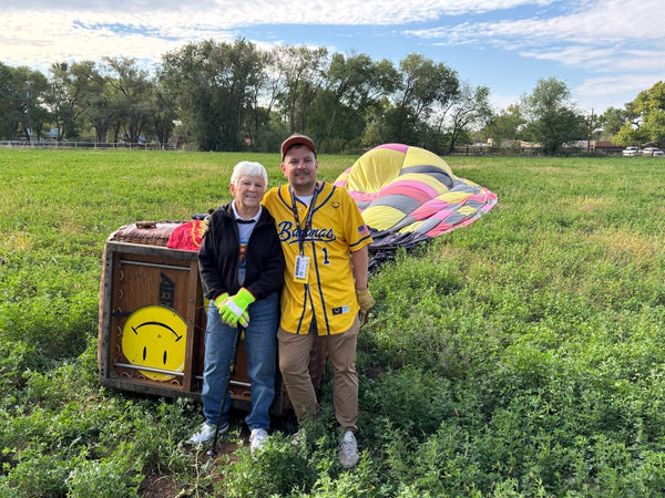Cody Robinson with family at balloon festival